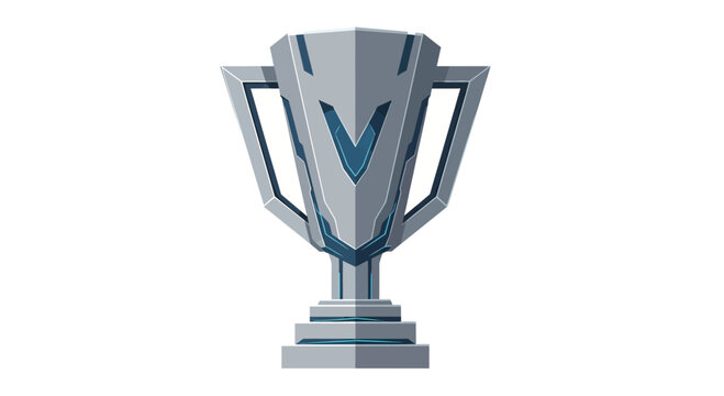 Silver Trophy Cup Award for Victory and Achievement.
