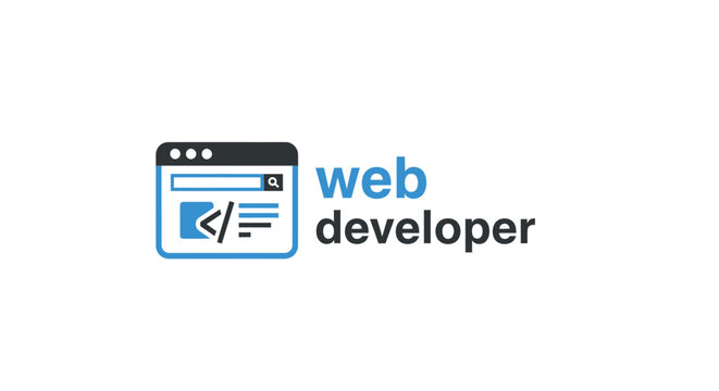Web Developer Logo Design Concept.