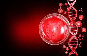 (NOT AI generate) bubble molecule background for cosmetic product