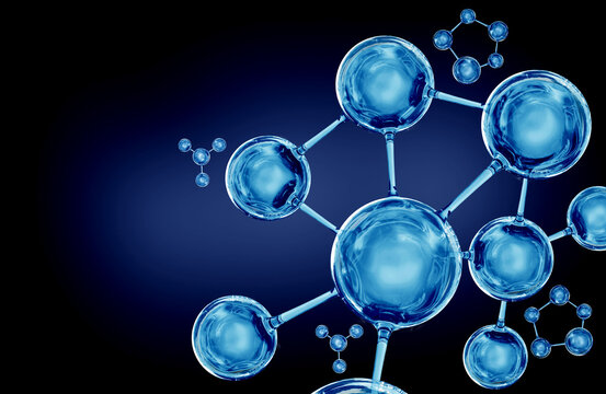 (NOT AI generate) bubble molecule background for cosmetic product
