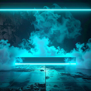 Abstract stage neon lights