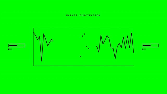 Dynamic Market Fluctuations Animation Showing Real-Time Stock Data with Vibrant Motion Graphics and Data Visualization Video