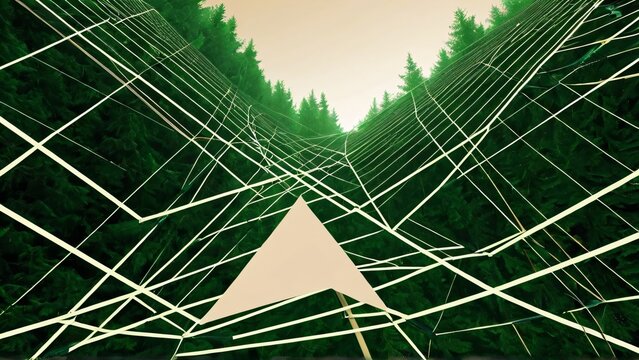 Abstract Financial Technology Concept