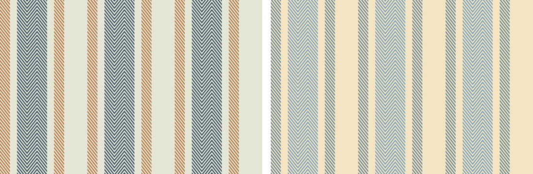 herringbone vertical stripe pattern set. Seamless pattern for clothing fashion design use for plaid fabric, flannel shirt, monochromatic, and textured background