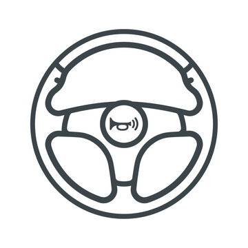 a car steering wheel
