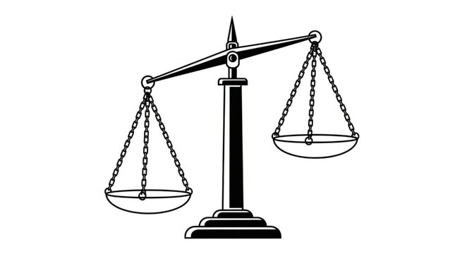 Antique Brass Scales of Justice Symbolizing Balance and Fairness.
