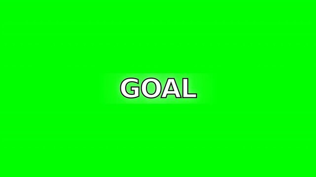 Dynamic animation of a vibrant goal icon set against a bright green background showcasing determination and achievement in motion video