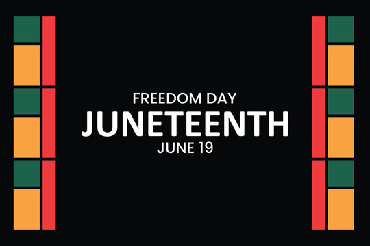 Geometric Juneteenth background with triangle accents and vibrant Pan-African colors for modern cultural celebration designs.