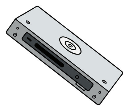 Computer optical drive floating perspective vector i.... Generative AI