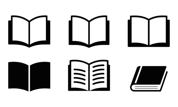 Black icon marks for books, notebooks, manga, and e-books