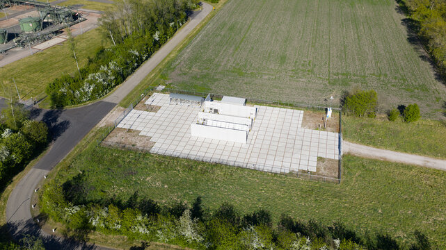 Hoogeveen, Netherlands - 01 May 2026: Aerial View of Hydrogen TTFS in Erflanden Hoogeveen