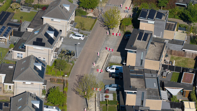 Hoogeveen, Netherlands - 01 May 2026: Aerial View of Hydrogen TTFS in Erflanden Hoogeveen