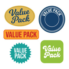 Fototapeta premium Value Pack Labels and Stickers.