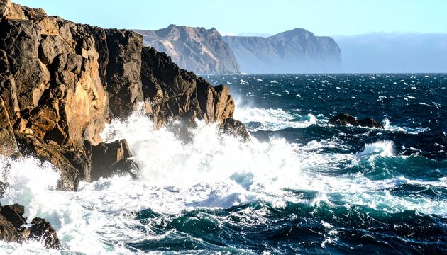 断崖 荒波 飛沫 紺碧 質感 陰影 輪郭 峻険 核心 境界 均衡 存在 静謐 刹那 永遠 鼓動 浸食 咆哮 憧憬 芳醇