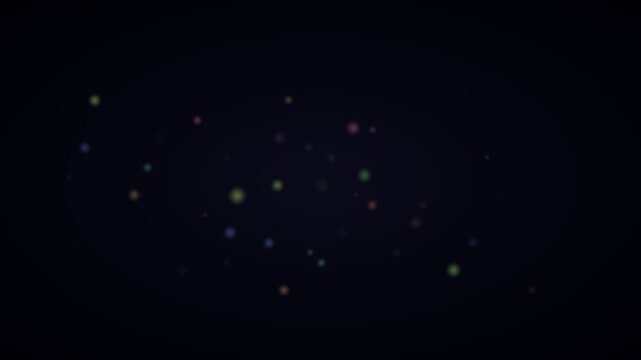 Cosmic dance of distant stars and nebulous glows