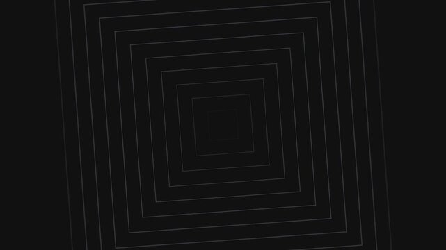Concentric squares fading into the depths of darkness