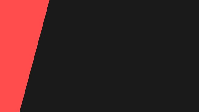 Minimalist geometric interplay of black, white, and red triangles