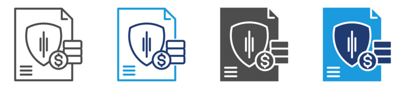indemnity provision multi purpose icon set