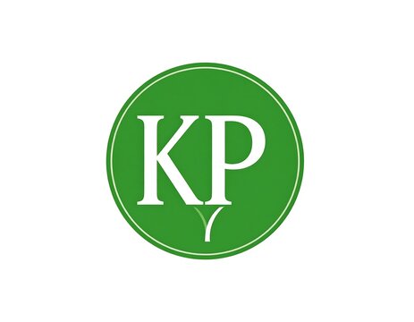 A green circle with white letters