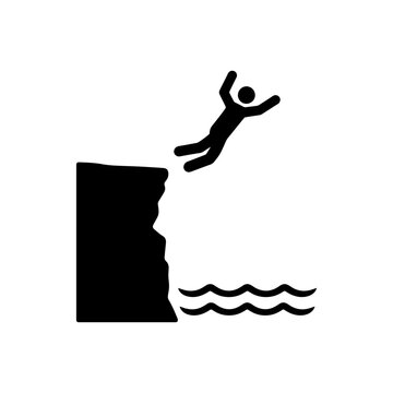 Cliff Dive Courage Icon