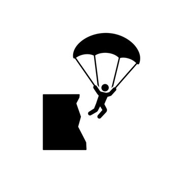Base Jump Descent Icon