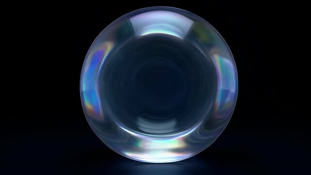Abstract liquid fluid blob organic translucent blue clear glossy smooth spheres, dark blue glow transparent glass orb pair, minimal 3d render with neon edge on black background
