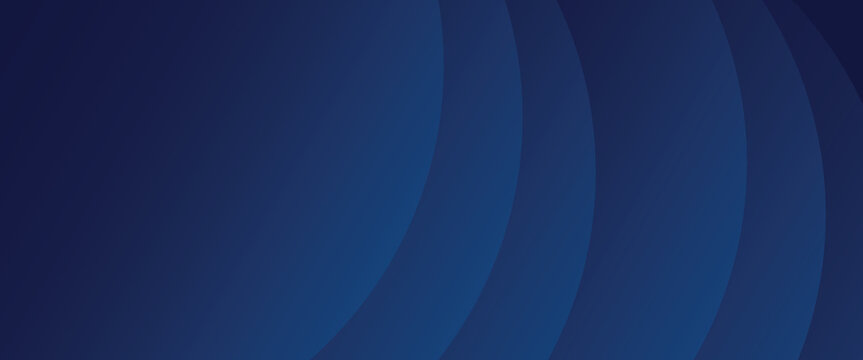 Abstract blue glowing geometric lines on dark blue background. Modern shiny blue circle