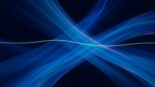 Abstract background with glasses refraction dispersion blue purple light wave and line, dark blue light rays, smooth curve, elegant digital texture, abstract glow motion for SEO search optimized title