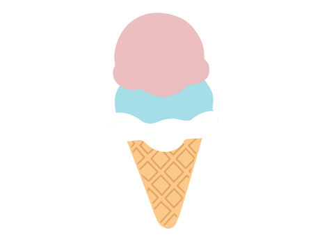 かわいいアイスのイラスト