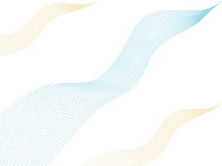 Fototapeta premium Abstract flowing lines vector background, dynamic light blue and beige wave patterns, modern graphic design element for digital art and web banners