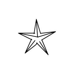 Obraz premium silver star on white background