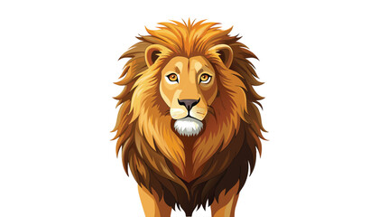 Fototapeta premium A Lion clipart vector illustration