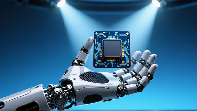 blue screen robot