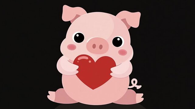 video of pigs moving cutely and adorable