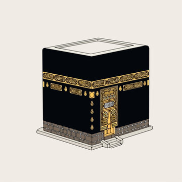 Beautiful vector illustration of Kaaba