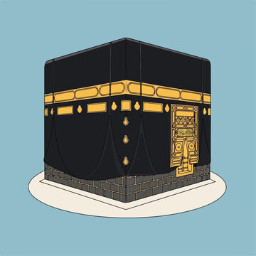 Beautiful vector illustration of Kaaba
