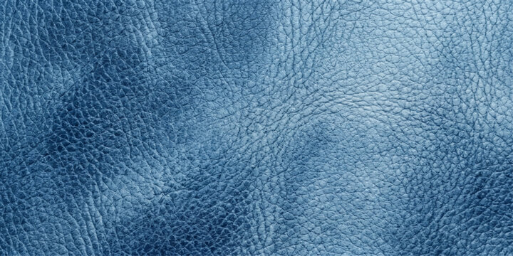 A luxurious display of blue leather, revealing the exquisite texture and intricate patterns of the material. for Website, Background, Branding, Art etc.