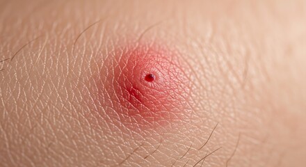 Fototapeta premium Close Up Of Mosquito Bite On Human Skin