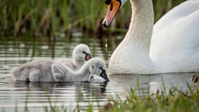 mute swan cygnus olor