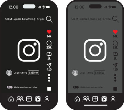 Instagram reels green and black, white, color screen overlay. Instagram Reels Story mockup template frame with iPhone 17 pro Max mock