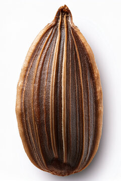 Single cumin grain in clean minimal composition
