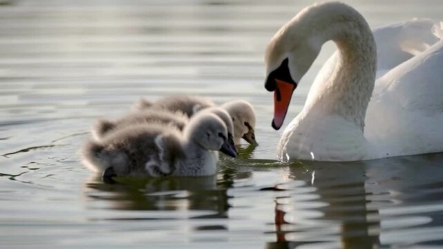 mute swan cygnus olor