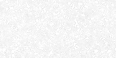 Vector topographic map background with contour lines and abstract shapes in black and white for design and grunge  texture © Namira
