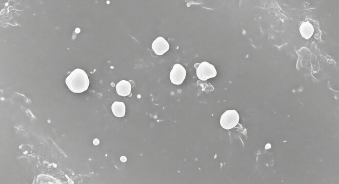Microscopic spherical bodies on textured surface