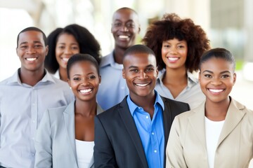 Fototapeta premium Diverse corporate team smiling at camera