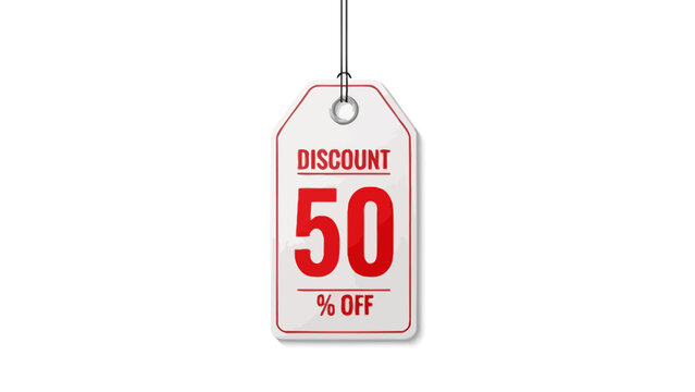 Discount Fifty Percent Off.