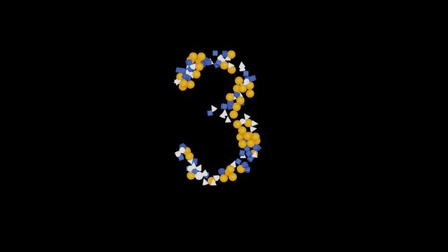 Numbers 1-5, Fact, Question, Answer, Topic, Point and more. Full HD. 4K
