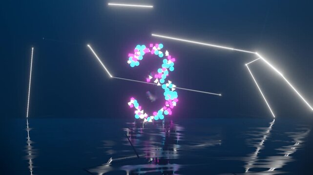 Numbers 1-5, Fact, Question, Answer, Topic, Point and more. Full HD. 4K