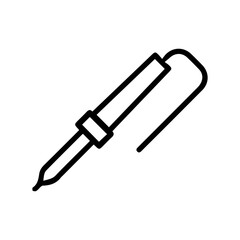 Fototapeta premium Soldering Iron Outline Icon