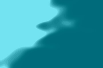 Obraz premium Abstract Turquoise Fluid Gradient Background With Smooth Organic Waves